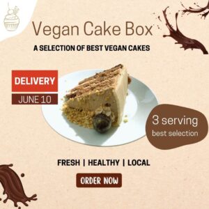 vegan cake delivery