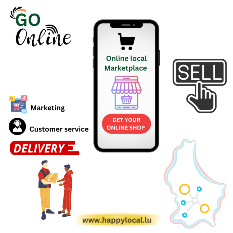 Sell you products in Luxembourg - Ready to go online shop and delivery service.